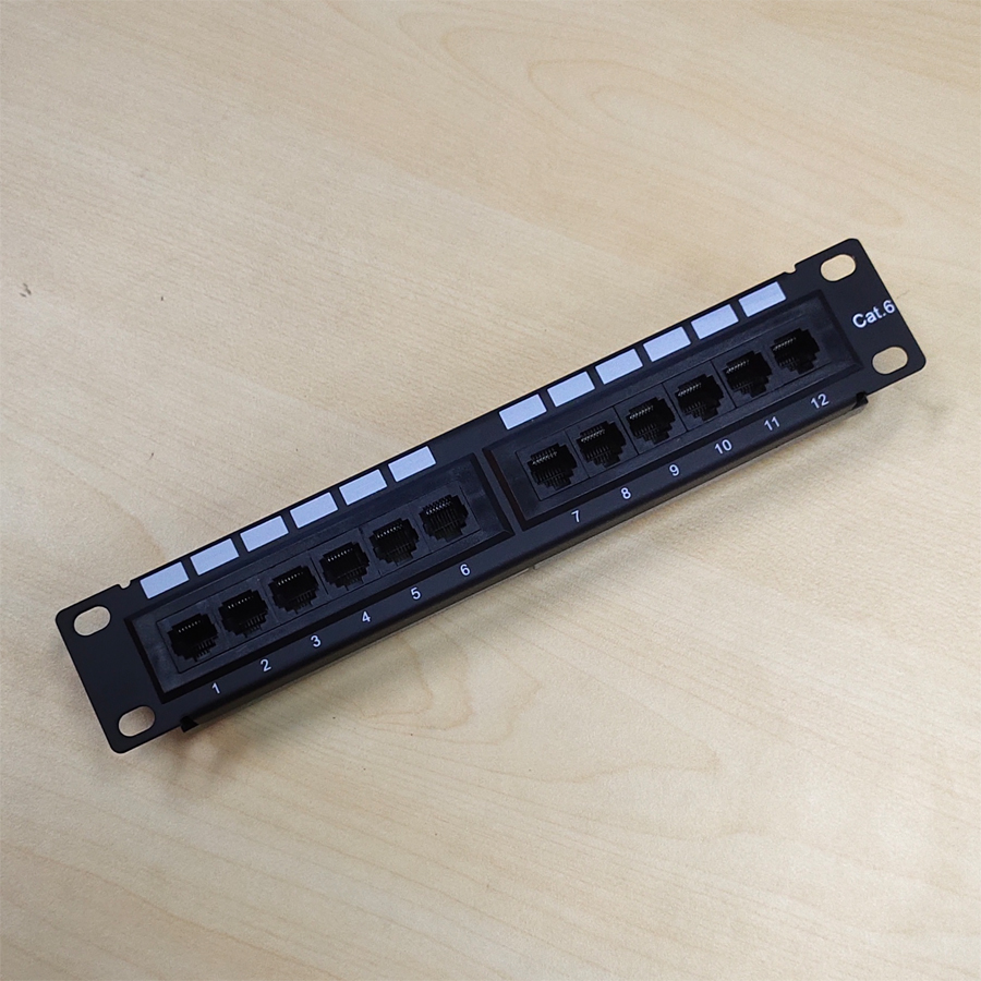 12 ports wall mount patch panel