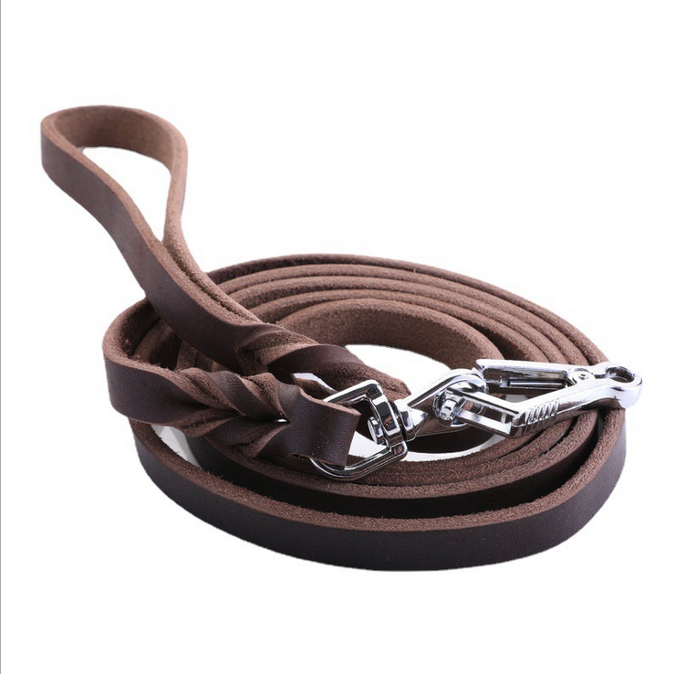 Durable Leather Belt for Dog Leash