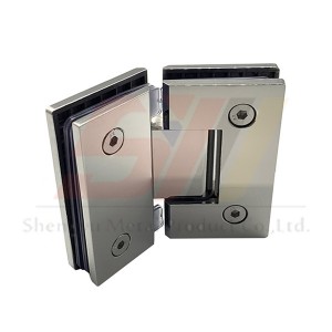135 degree stainless steel glass to glass shower room hinge