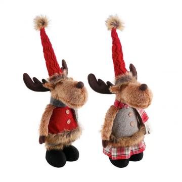 Standing Moose Christmas gift stuffed toy ornament