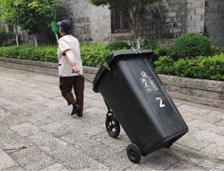 Wheelie Bin Helper Trash Cart Waste Bin Trailer 11