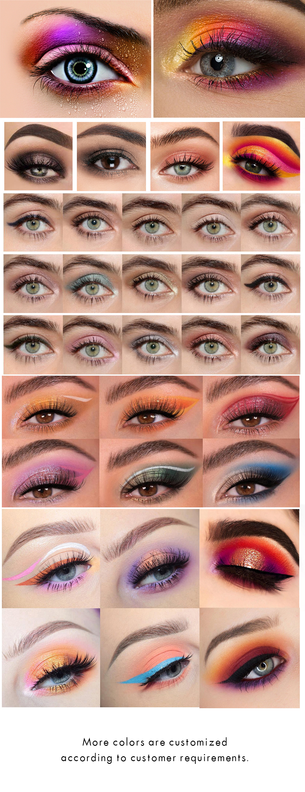 5. Thirty-color eyeshadow color card