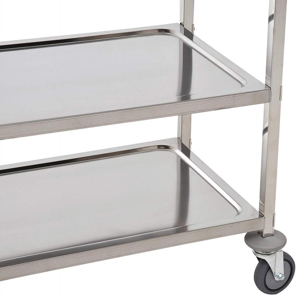 stainless steel tray rack trolley