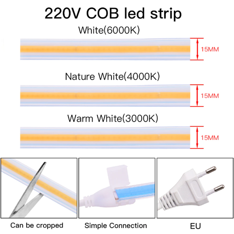 Cob Led Strip Light 220v