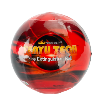 Self activation fire extinguisher ball