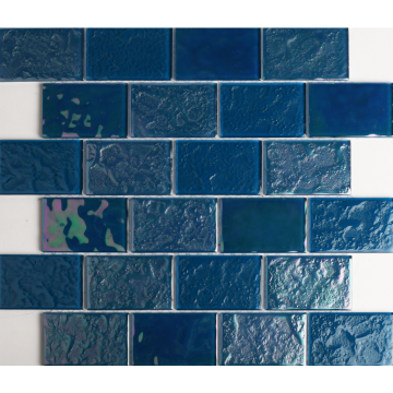 Glass mosaic tiles for swimming pool