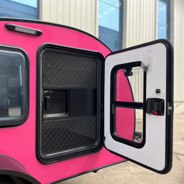 tiny on wheels multi-functional teardrop trailer camper