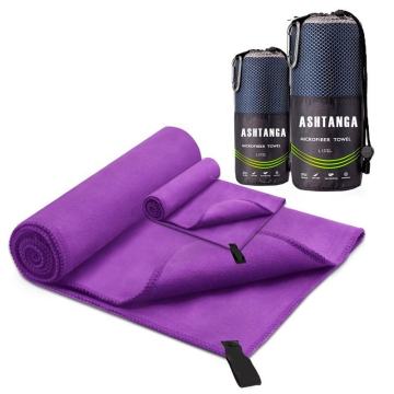 Microfiber fitness sports gym towels with pocket magnet