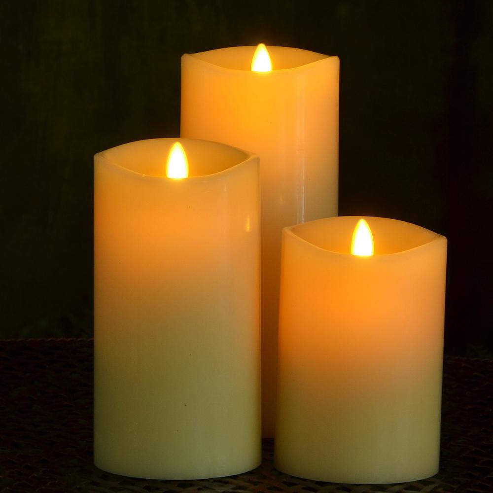 led flameless pillar candles