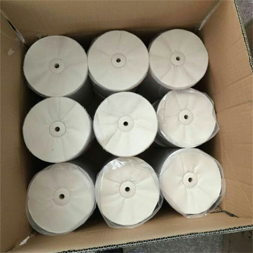 Yellow cotton buffing wheel (5)