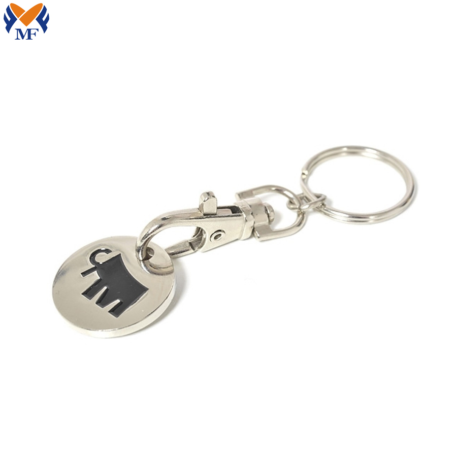 Keyring With Trolley Coin