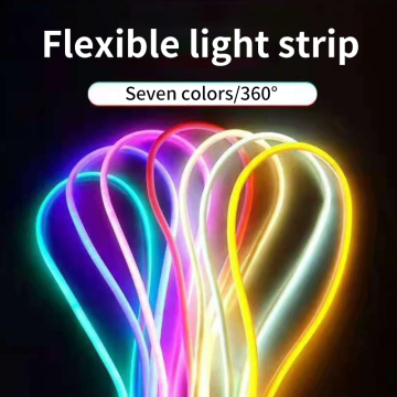 Shaped flexible light strip