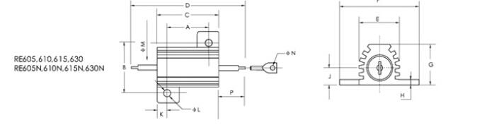 RX24 high-power wire winding resistor