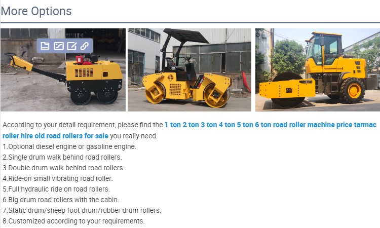 Double Drums Vibratory Road Roller