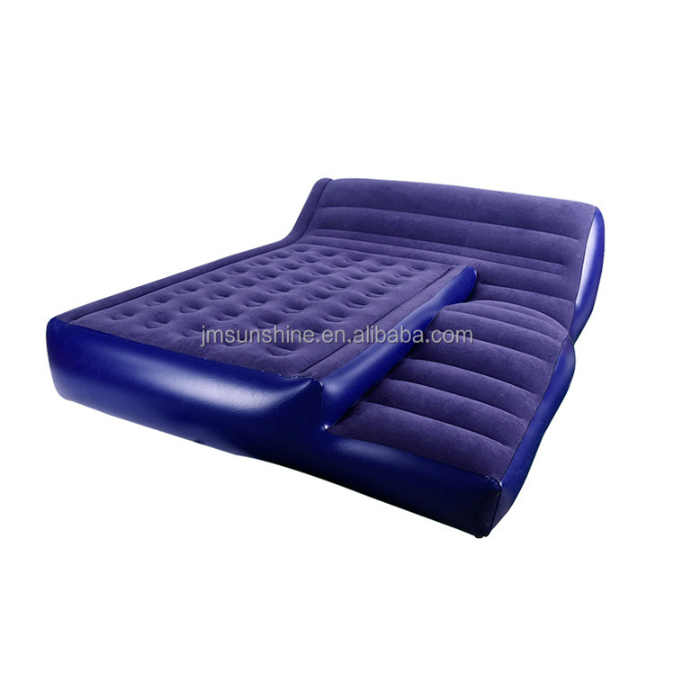 Factory Customization Blue 2in1 Inflatable Air Bed 6
