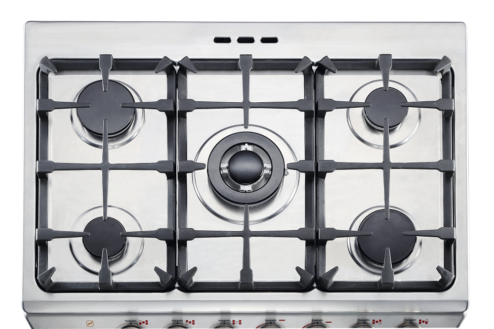 Commercial 5 Burners gas stove with bakery oven