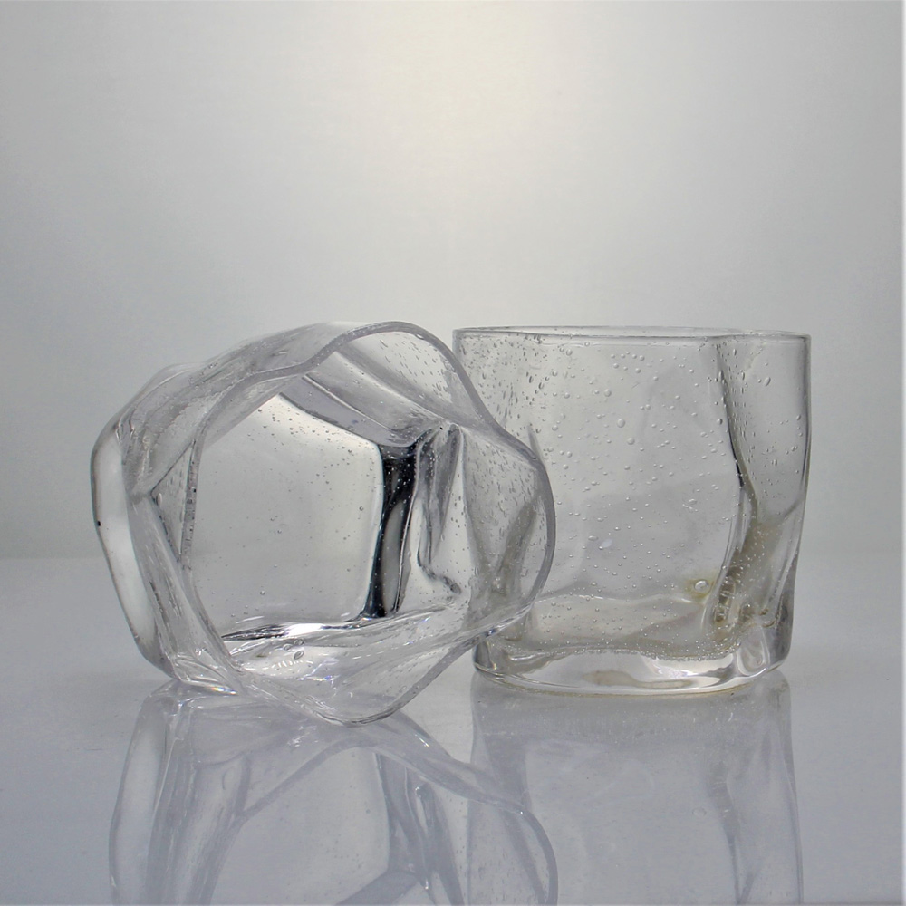Twisted Shape Whiskey Glass