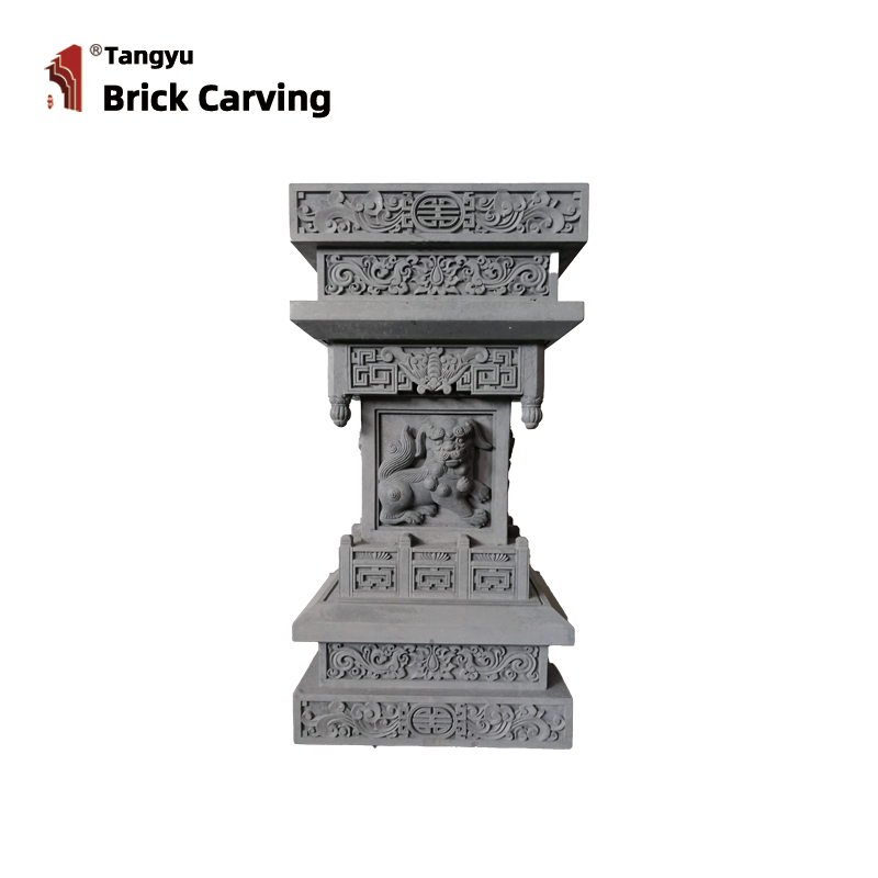 Gate Tower Hanging Brick Carved Head