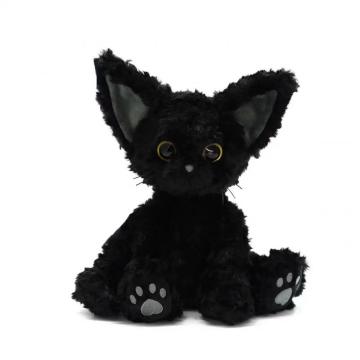 Catchdevon curly black cat doll birthday gift