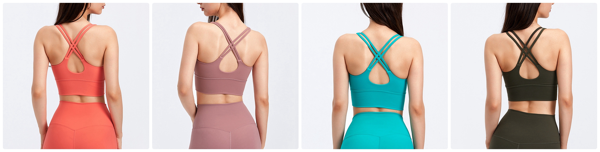 yoga cross back bra  