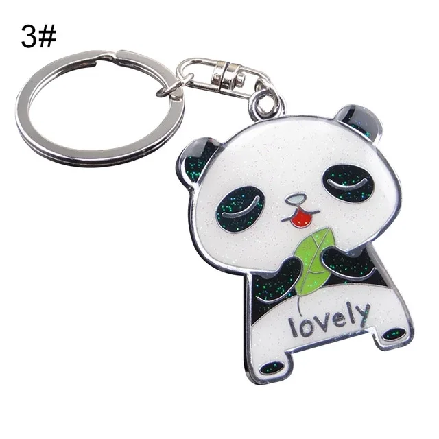 panda metal keychain
