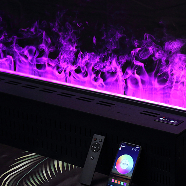 3D water vapor fireplace RGBW