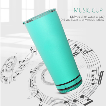 Music Cup Bluetooth Speaker Coffee Mug With Lid