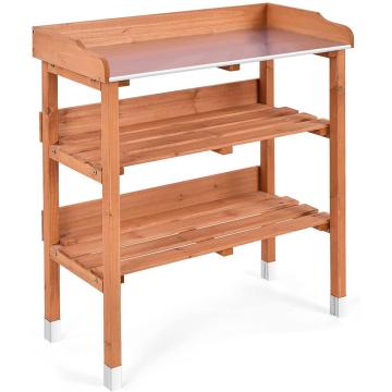 3 Tier Wooden Garden Workstation Table