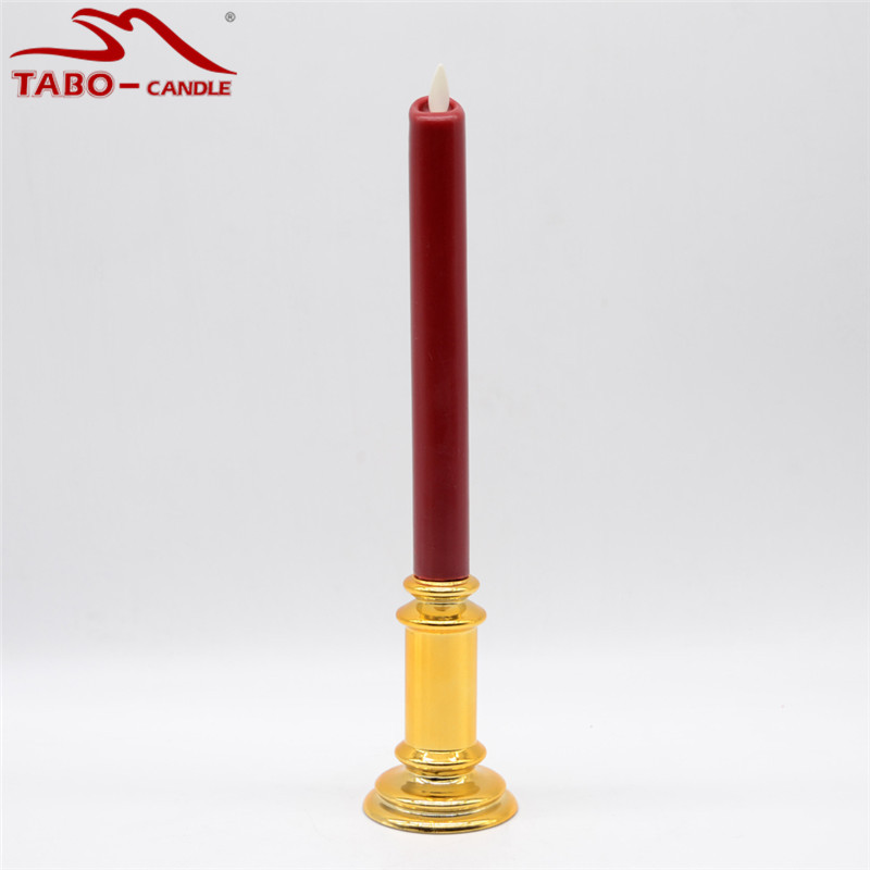 Dancing Flame LED Plastic Taper Candles