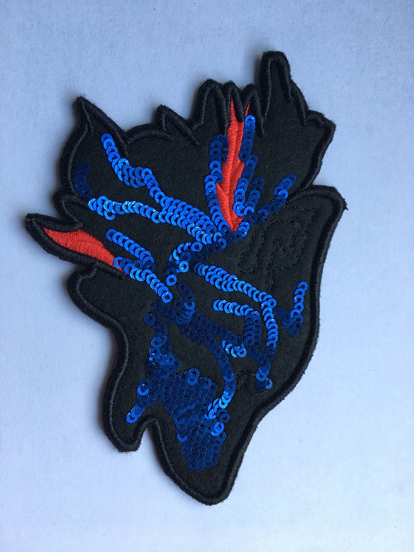 Direwolf Embroidery Patches