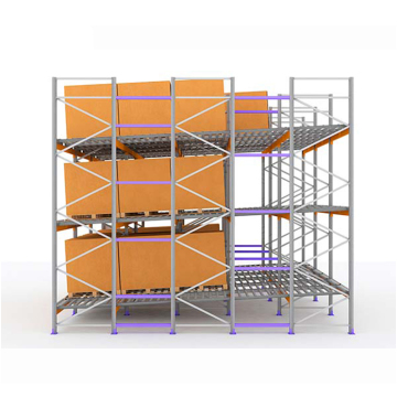 Push Back Pallet Racking System For Warehouse and Factory