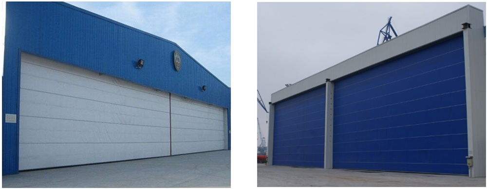 project PVC fabric hangar door 2