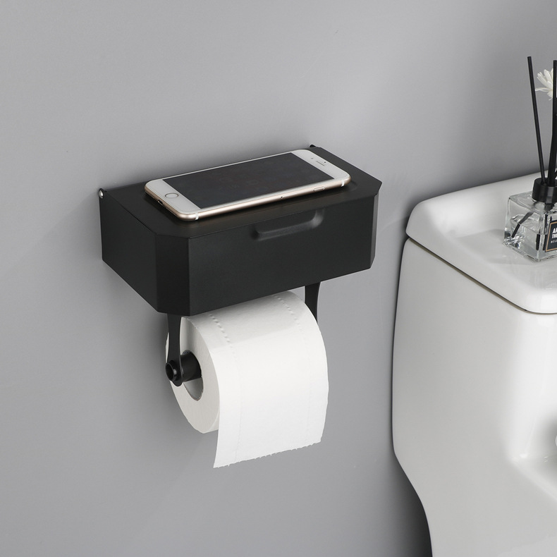 Toilet Paper Holder With Shelf