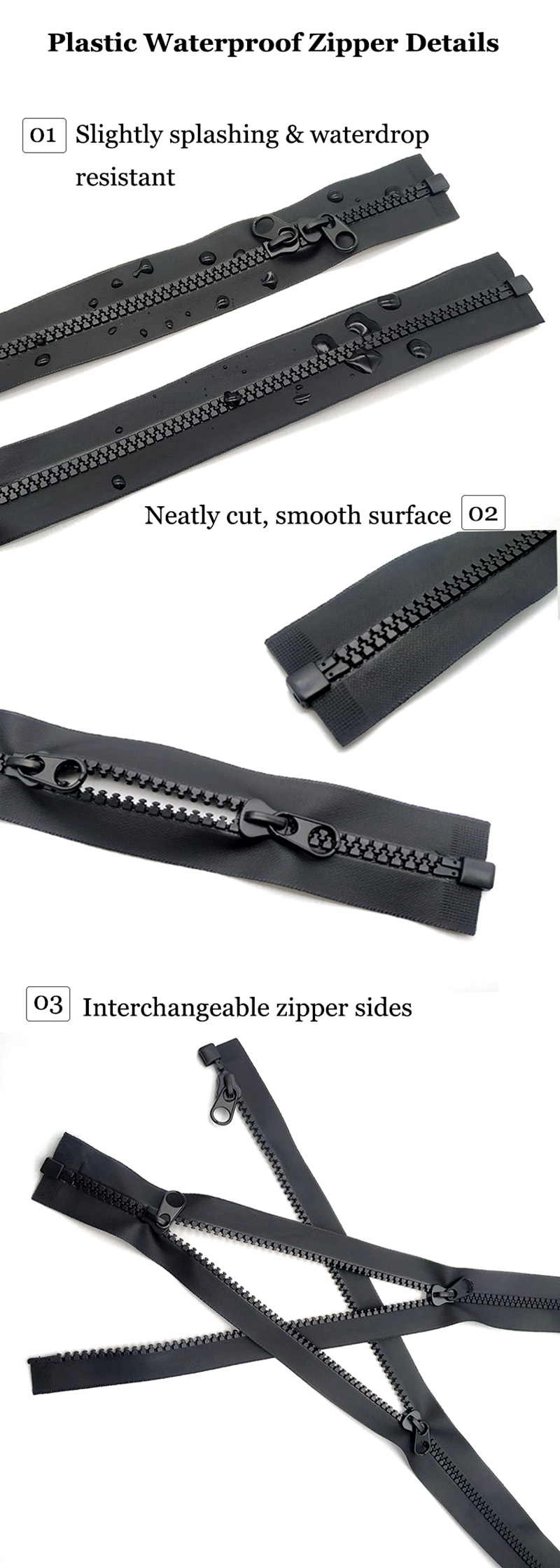 Waterproof Plastic Zipper