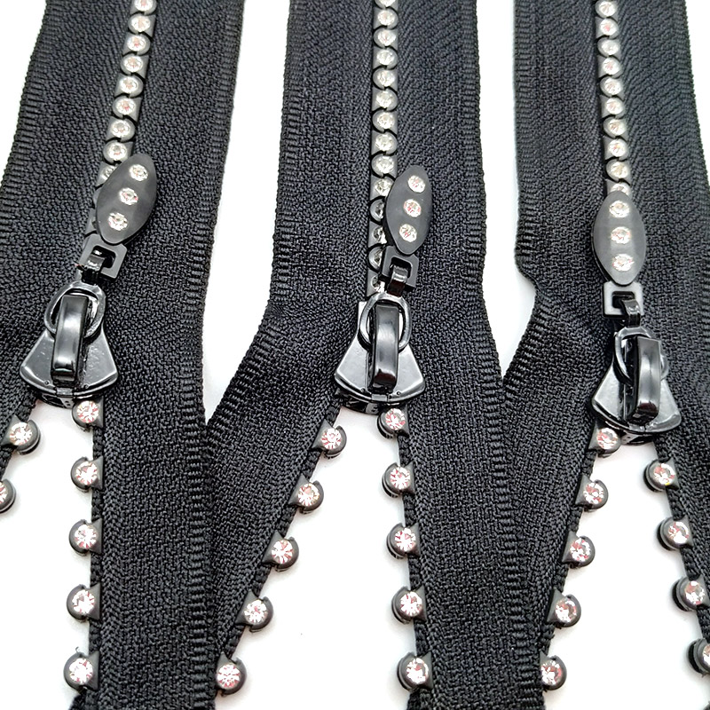 Rhinestone Zippers