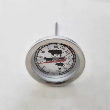 No Battery Analogue Bimetal Grill BBQ Thermometer