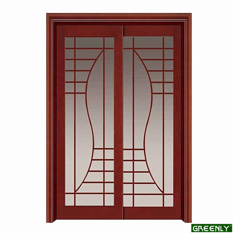 Hot Selling Red Sliding Door with Glass