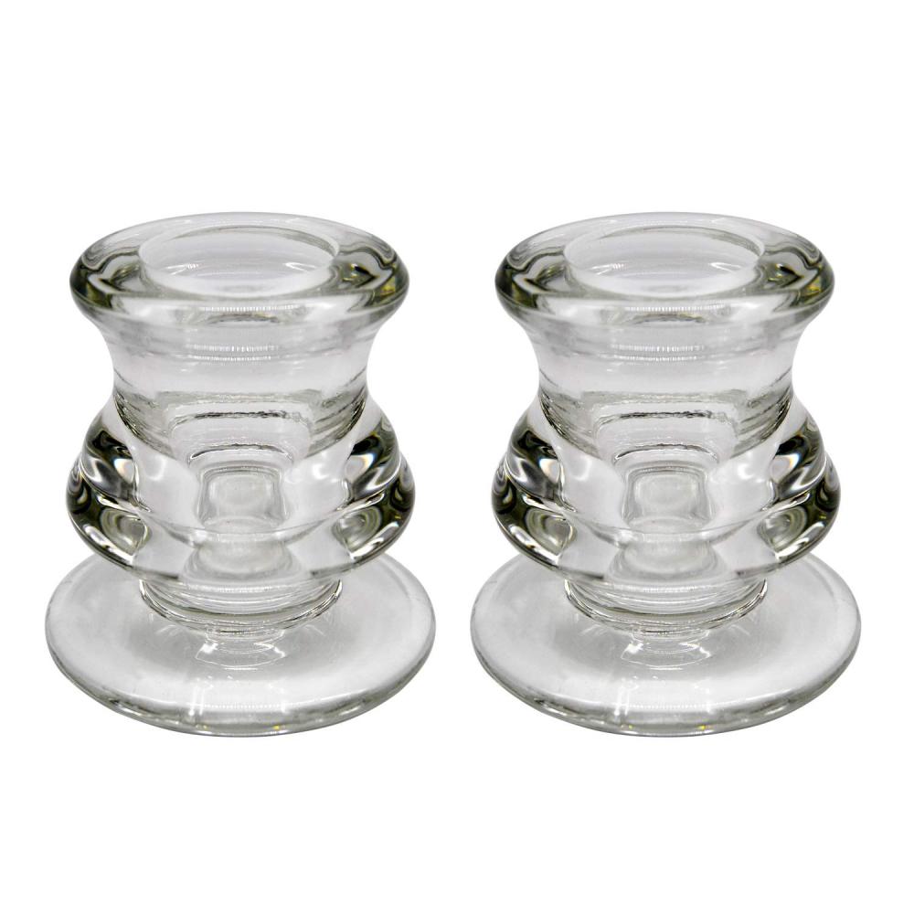 glass taper candle holder