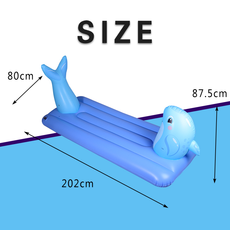 Inflatable floating bed for adults or children