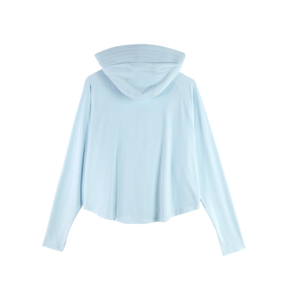 Hooded Pocketed Silk Sun Protection Top