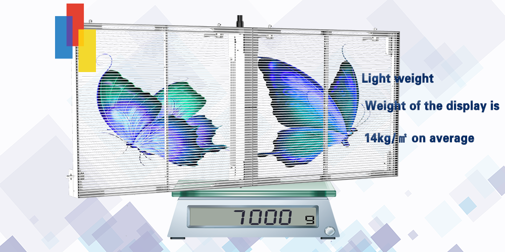 Transparent led glass display