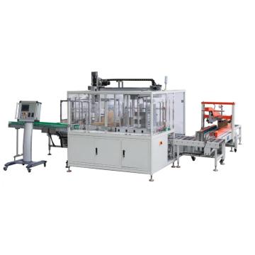 automatic face mask cartoning with box side push case packer box packaging machine