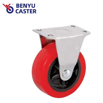 Light Duty PU Top Plate Rigid Caster Wheel