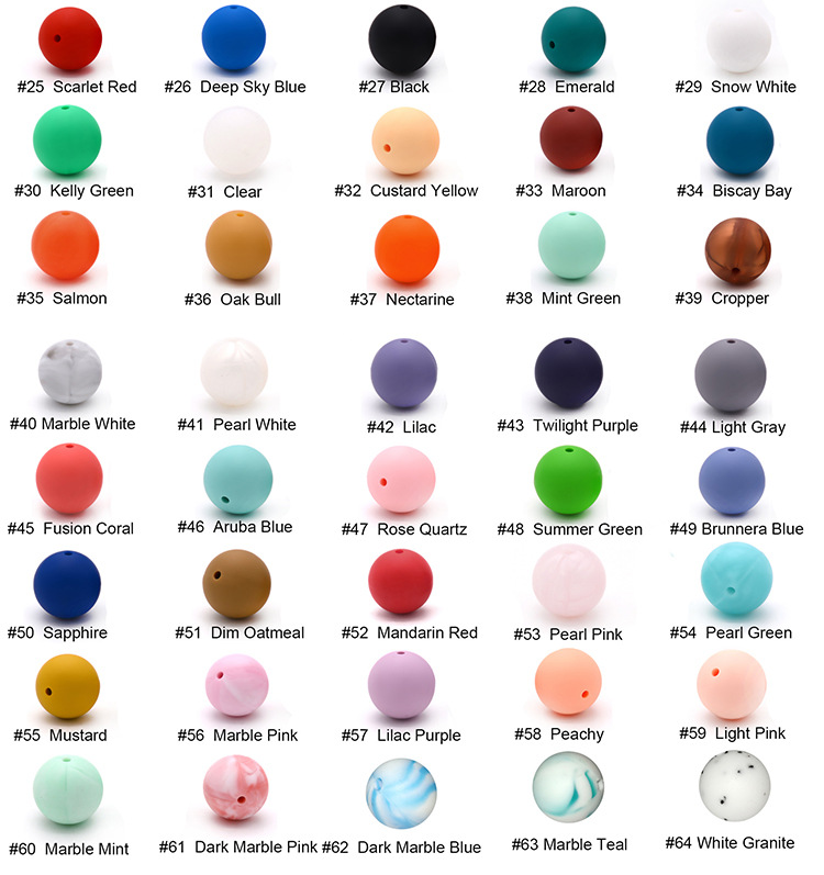 Silicone Round Beads