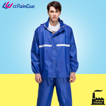 motor double layer rain waterproof jacket with pant polyester Euorpean quality
