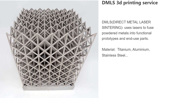 DMLS 3D PRITING SERVICE