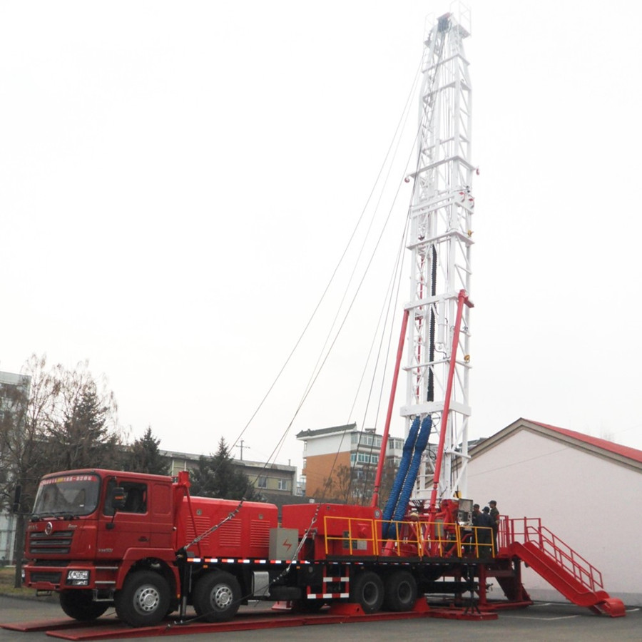 SINOTAI API Certified 40T 250HP No-Guyline Workover Rig