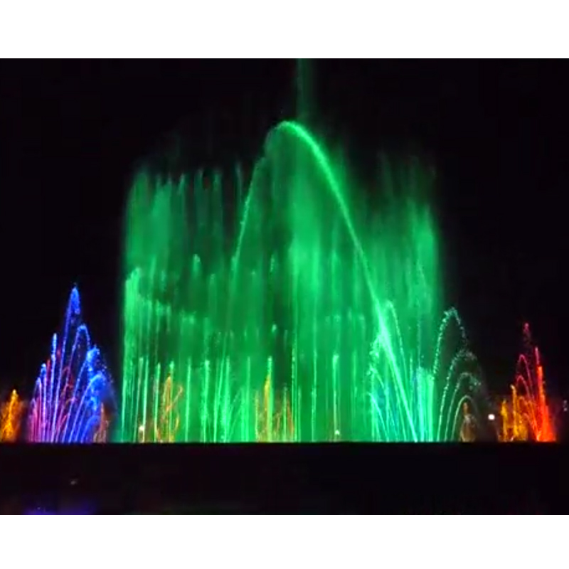 Custom Green Lighting Hotel Fountain