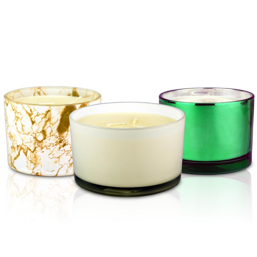 Custom Scent Large Multi Wick Aromatherapy Glass Candles