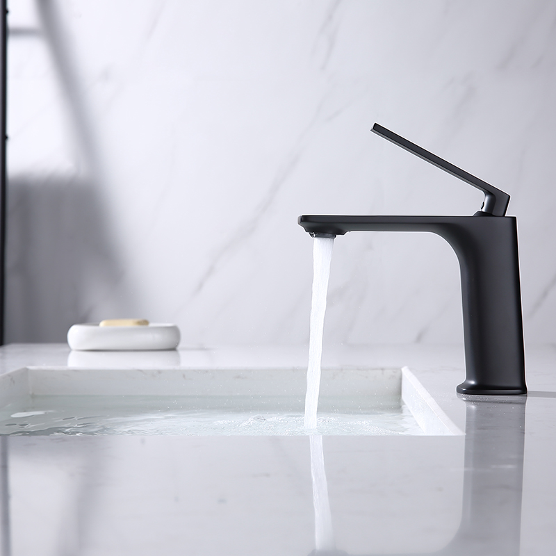 Eurosmart Black Basin Mixer Tap